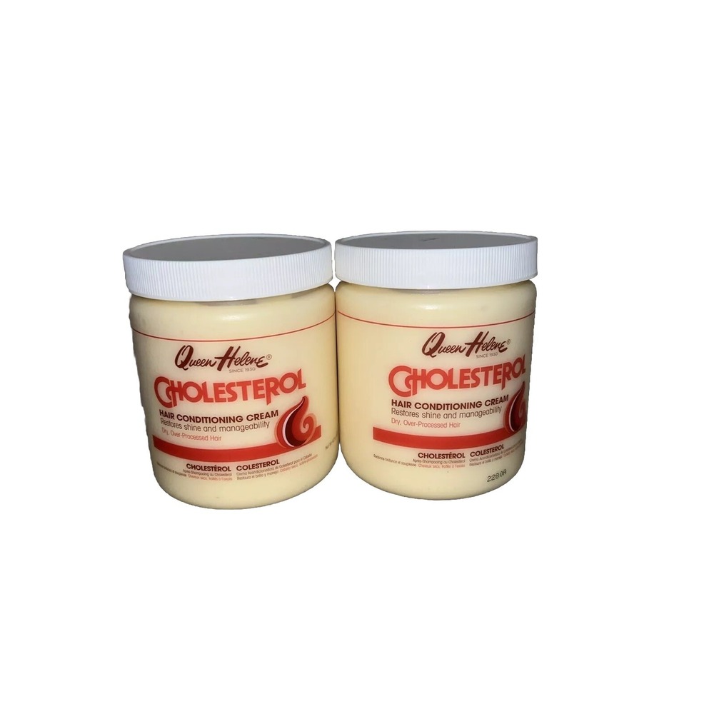 2 Queen Helene Cholesterol Hair Conditioning Cream Dry Processed‎ Hair Repair